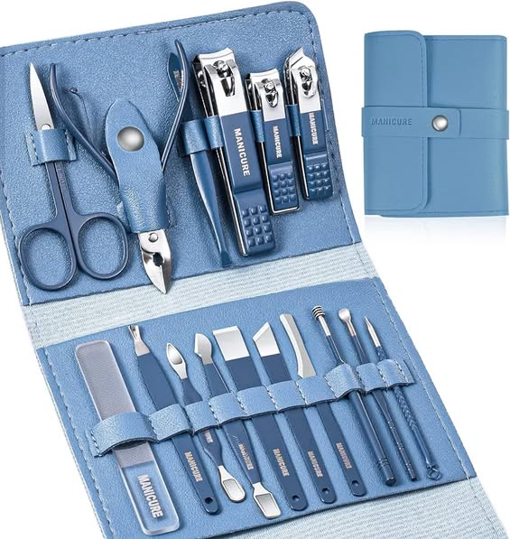 16PCS Stainless Steel Manicure & Pedicure Set – Professional Kit