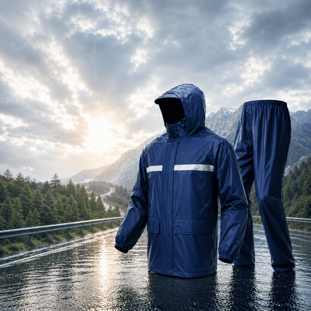 Happylon Waterproof Raincoat With Trouser for Bikers