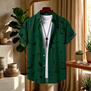 Micro Fabric Casual Half Sleeve Shirt For Men
