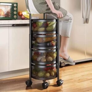 4 Layer Round Shape Kitchen Rack