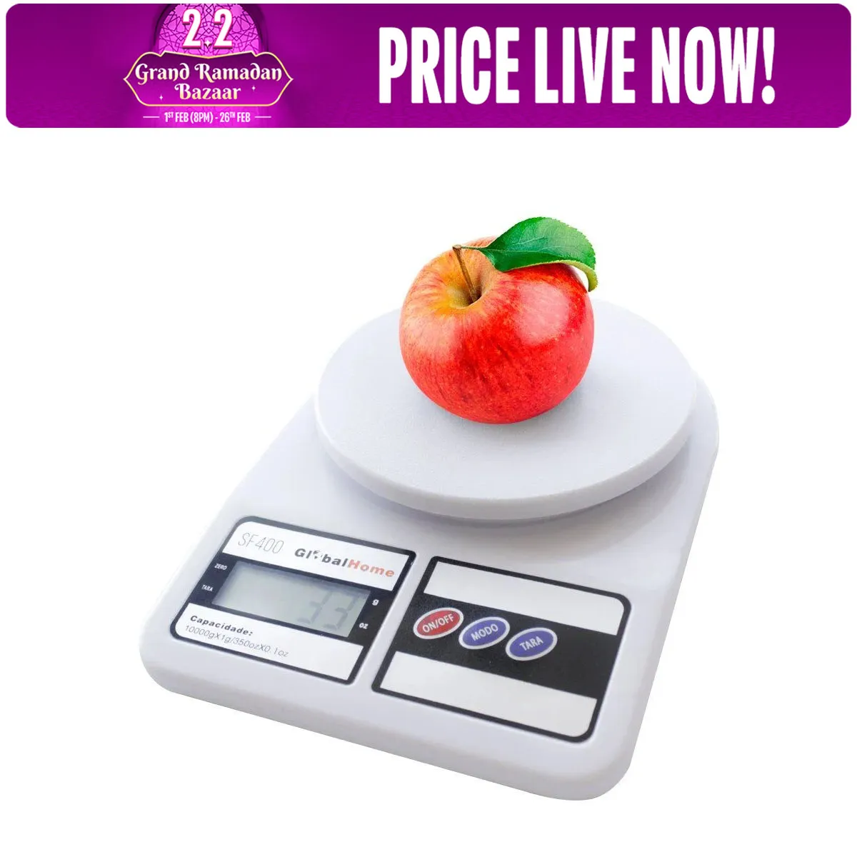 First Deal Best Quality Digital Scale 10kg 1g Household Weight Scales Platform Electronic Balance Kitchen scale Baking Measure Food Cooking Tools - Image 2