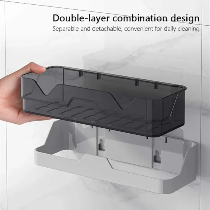 Premium Bathroom Corner Shelf | Shower Gel & Shampoo Holder | Storage Rack Organizer - Image 6