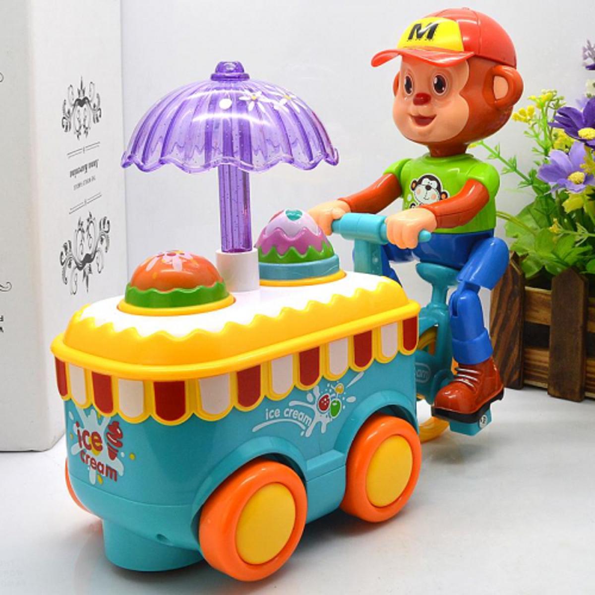 Bump And Go Monkey Ice Cream Toy for Kids || 7003