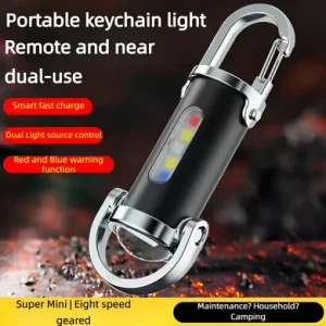 High Power LED + COB Keychain Flashlight