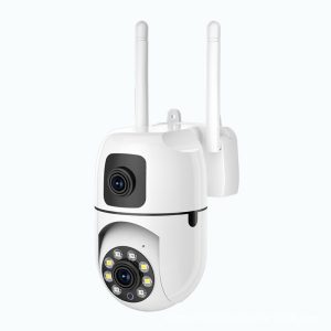 New V380 Mini Indoor PTZ Dual Lens Camera 4MP HD Smart Home WiFi Security for Baby Monitor Indoor Network Dual Lens Camera || 12306