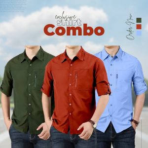 Exclusive 3-Piece Stylish Shirt Combo Pack || 11128
